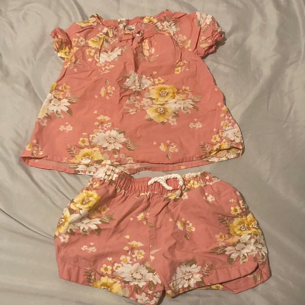 Girls Spring Floral Set